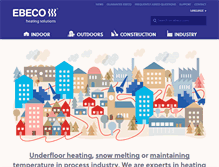 Tablet Screenshot of ebeco.com